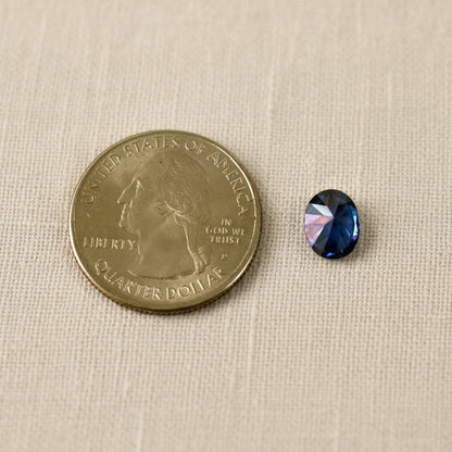 7x9mm Oval Tanzanite Cubic Zirconia