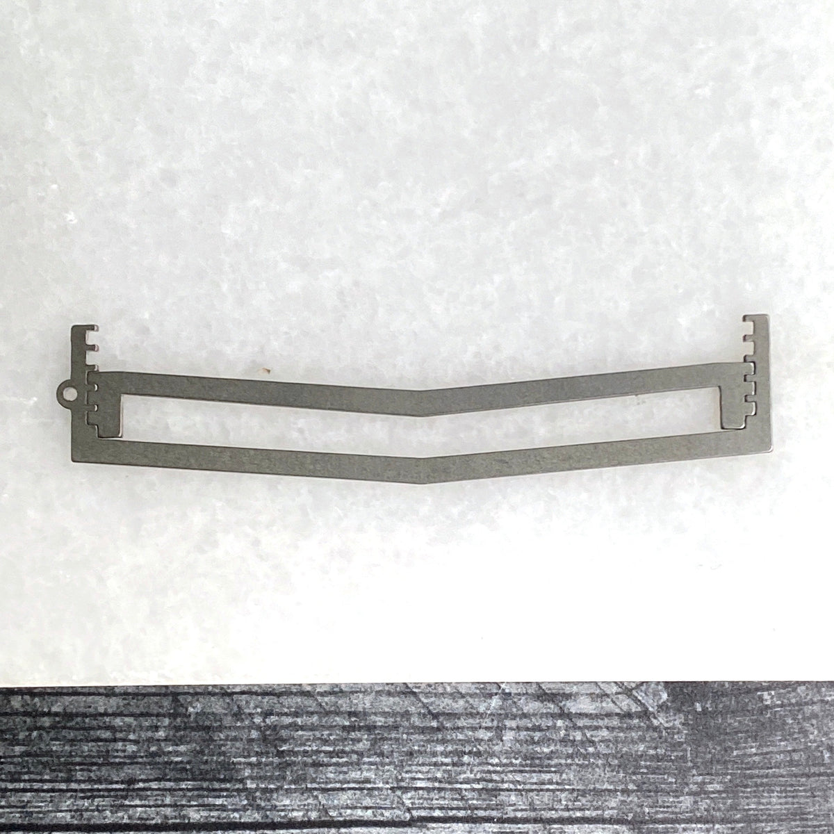 Shallow Chevron Ring Band Soldering Stencils - Clay Revolution