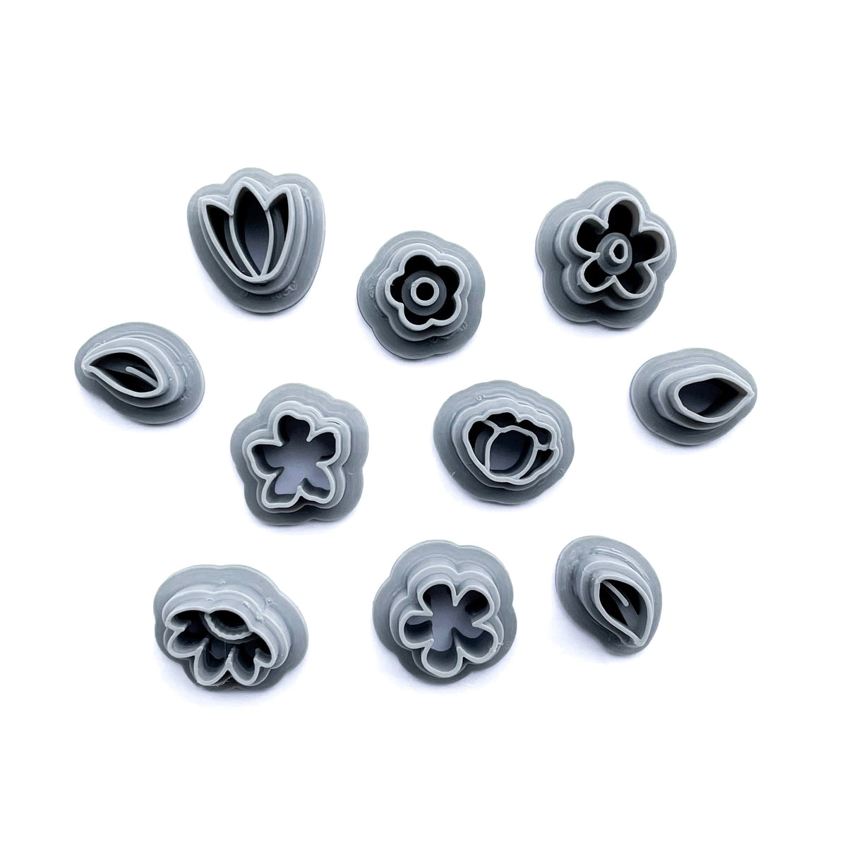Mini Floral Cutter Pack (Pack of 10) - Clay Revolution