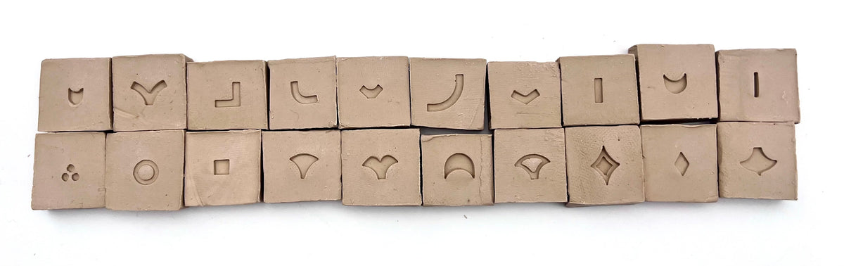 NEW!! Clay Impression Stamp Set 1 - Clay Revolution