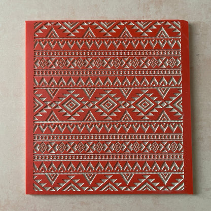 Quilted in the West South west Rubber Stamp Texture Sheet Mat for polymer clay metal clay mixed media art