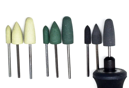 Diamond Rubber Polisher Bullet Set (9 piece set) - Clay Revolution