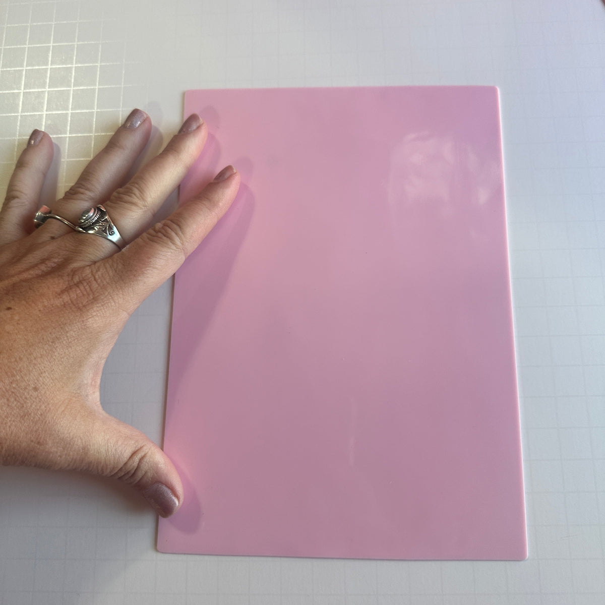 Double-Sided Silicone Work Mat – 6x8 Inch for Polymer Clay, Mica work, Baking & UV Resin - Clay Revolution