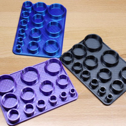 3D Printed Center Positioning Die Holder for Disc Cutter - Clay Revolution