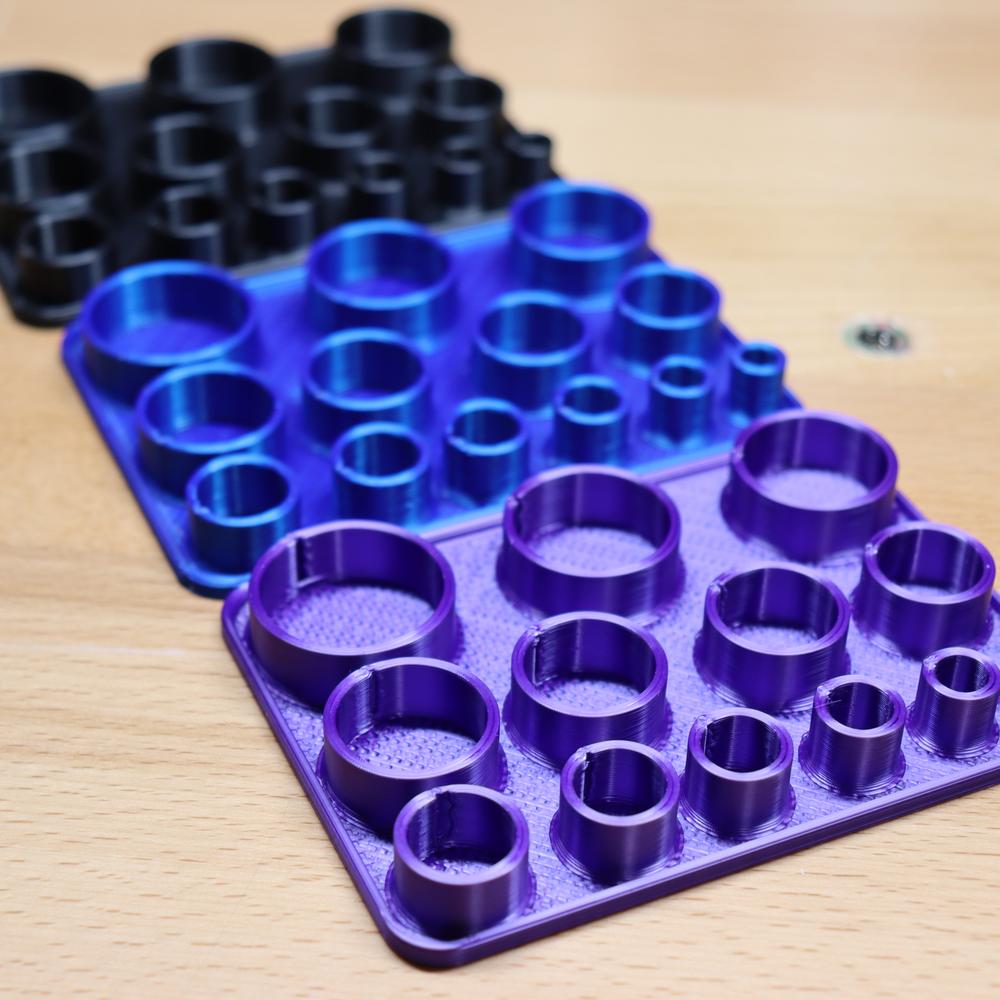 3D Printed Center Positioning Die Holder for Disc Cutter - Clay Revolution