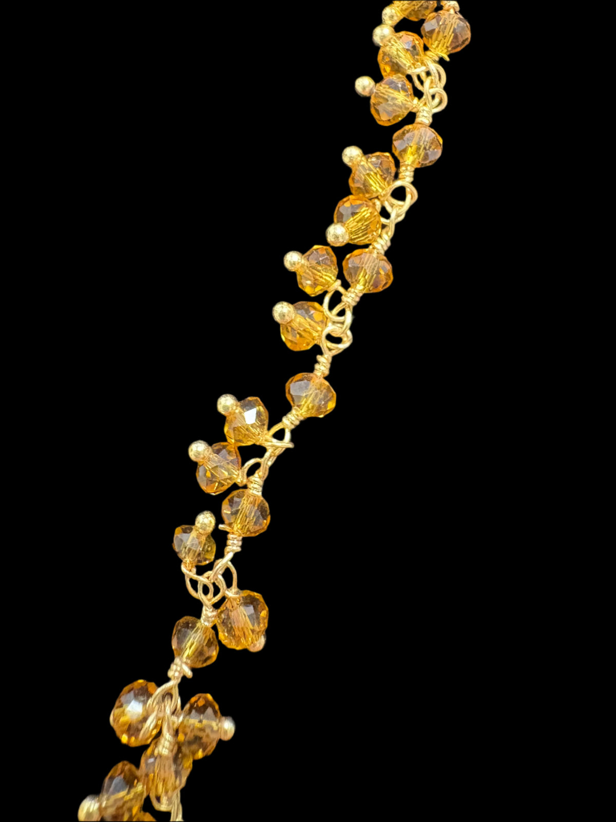 Beaded chain: Citrine + Vermeil