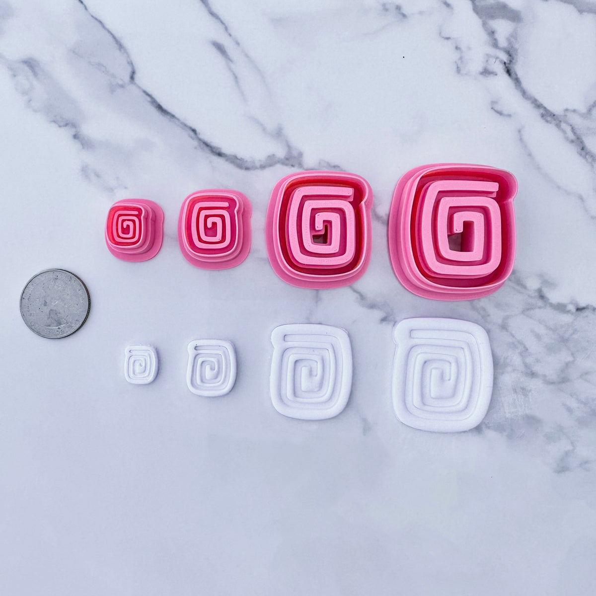 Square Swirl Cutters - Clay Revolution