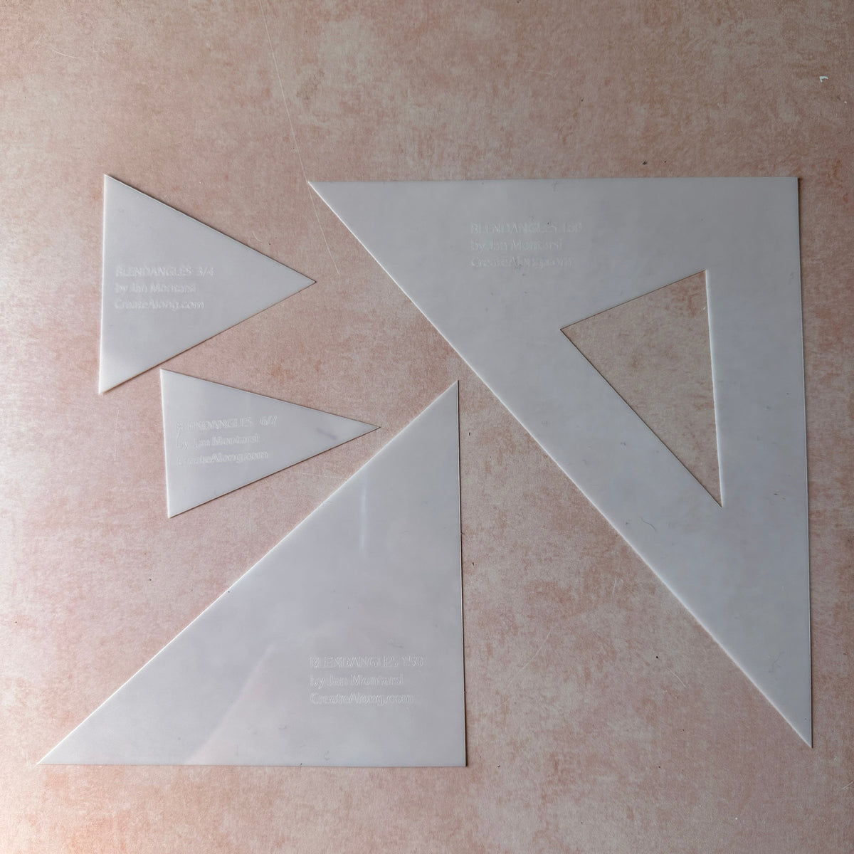 BlendAngles Skinner Ombre Gradient blend clay templates for Pasta Machine