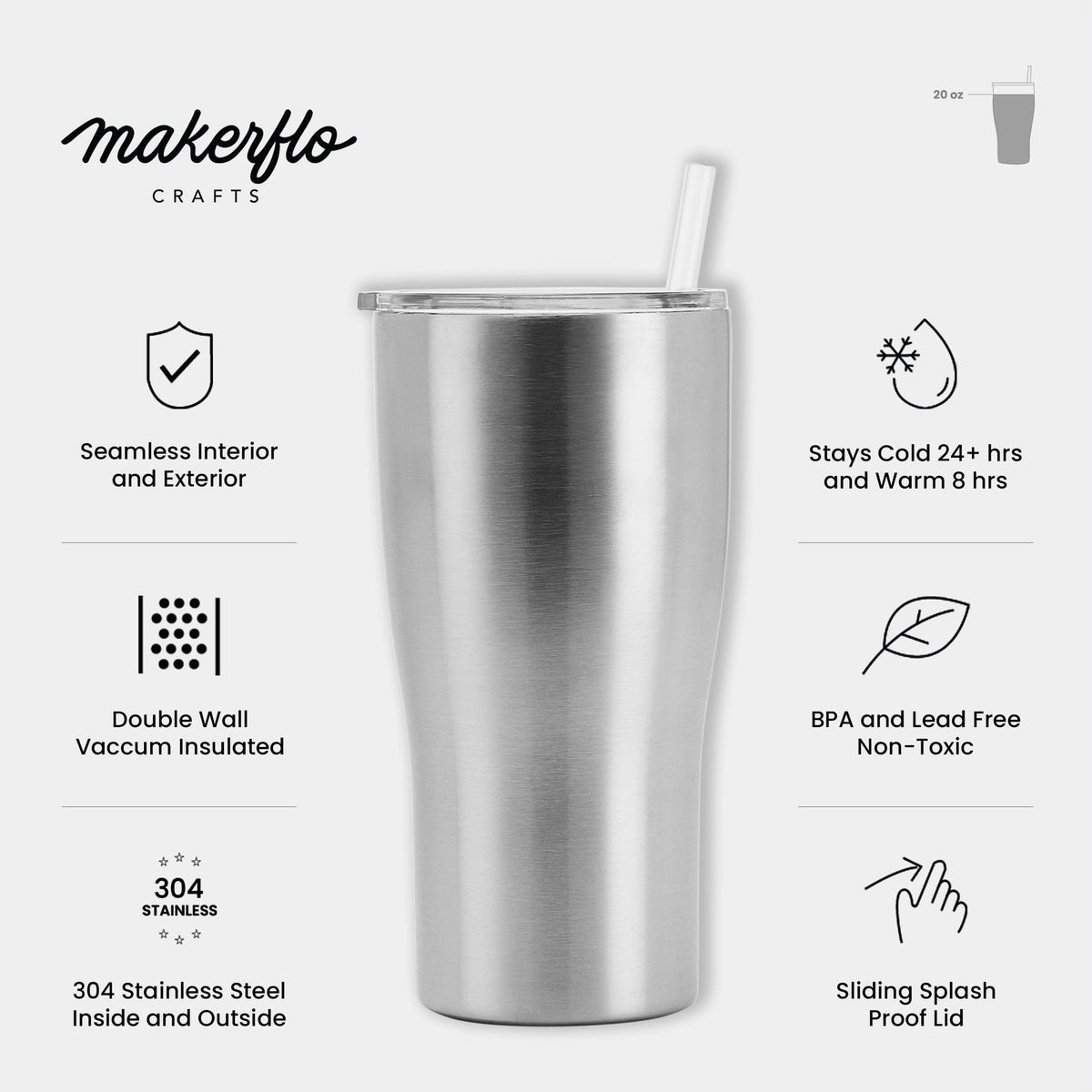 20oz Curve Tumbler - Clay Revolution