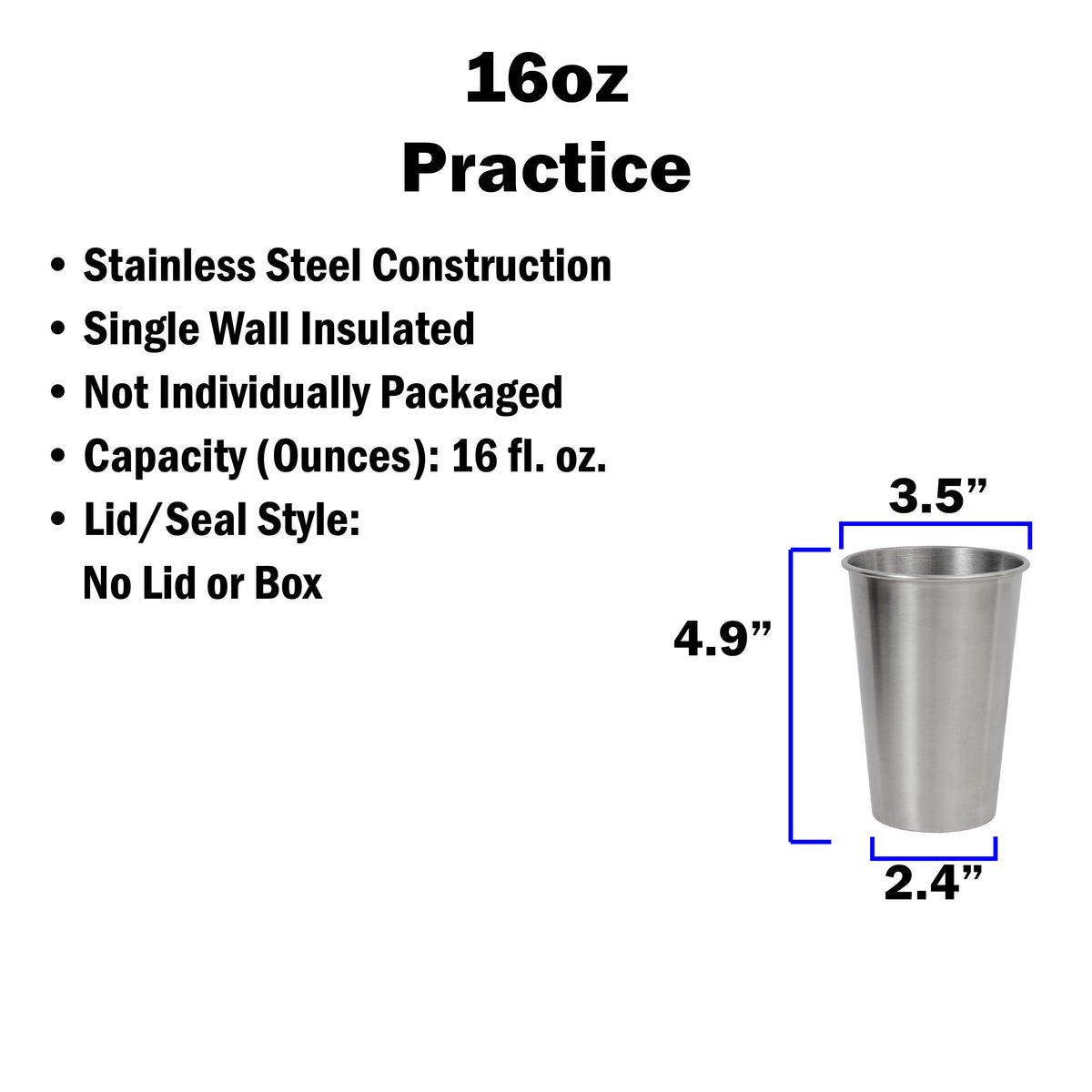 16oz Pencil Tumbler (pack of 10) - Clay Revolution