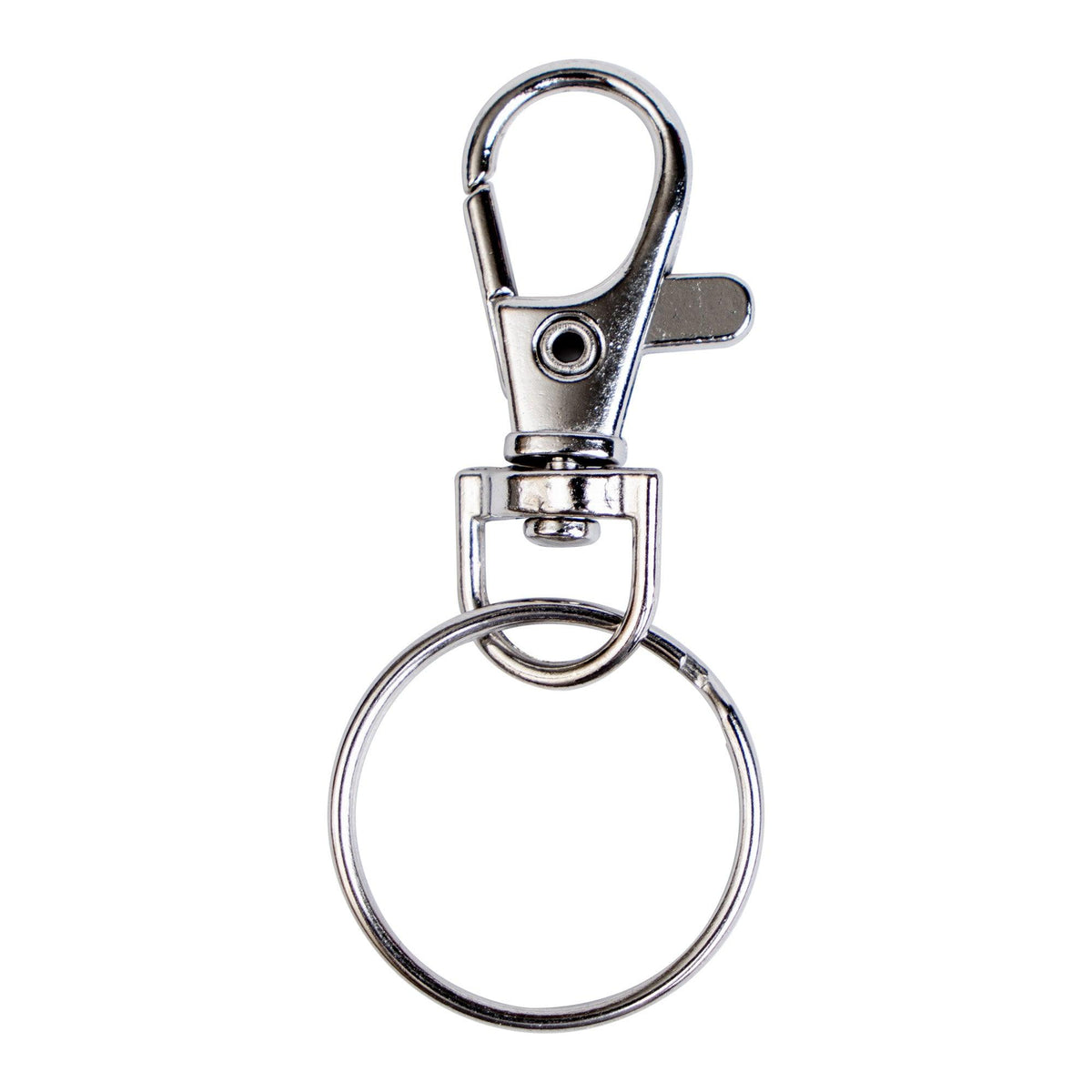 50ct - Assembled Keychain Rings with Lobster Clasp - Clay Revolution