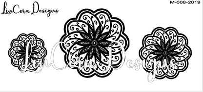 LinCora Mandala Texture Mat 008 - Clay Revolution
