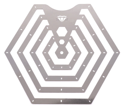 NEW!! Hexagon Carving Metal Rib - Clay Revolution