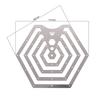 NEW!! Hexagon Carving Metal Rib - Clay Revolution