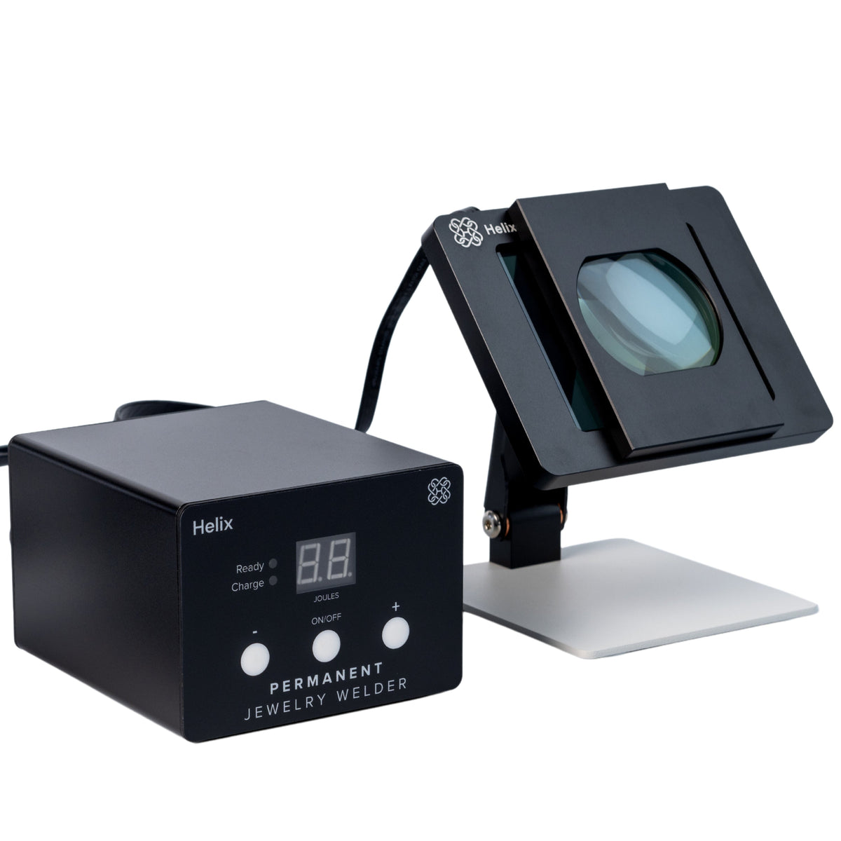 Auto Darkening Screen with Magnification, Foldable, for Permanent Jewelry Welders - Clay Revolution