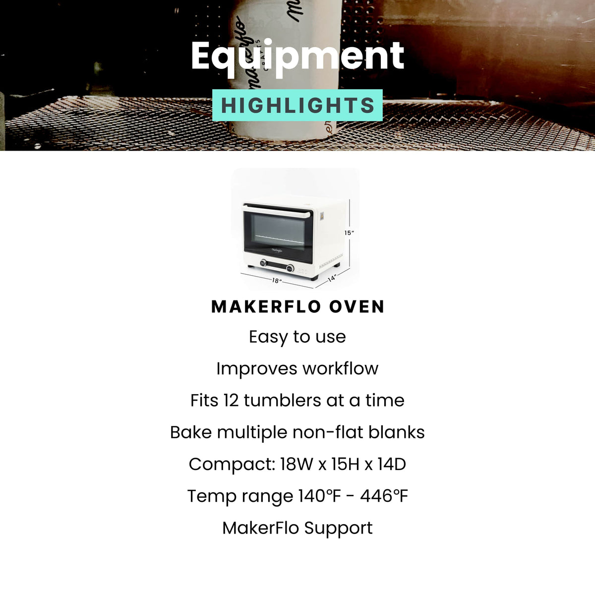 MakerFlo Sublimation Oven 40L - Clay Revolution