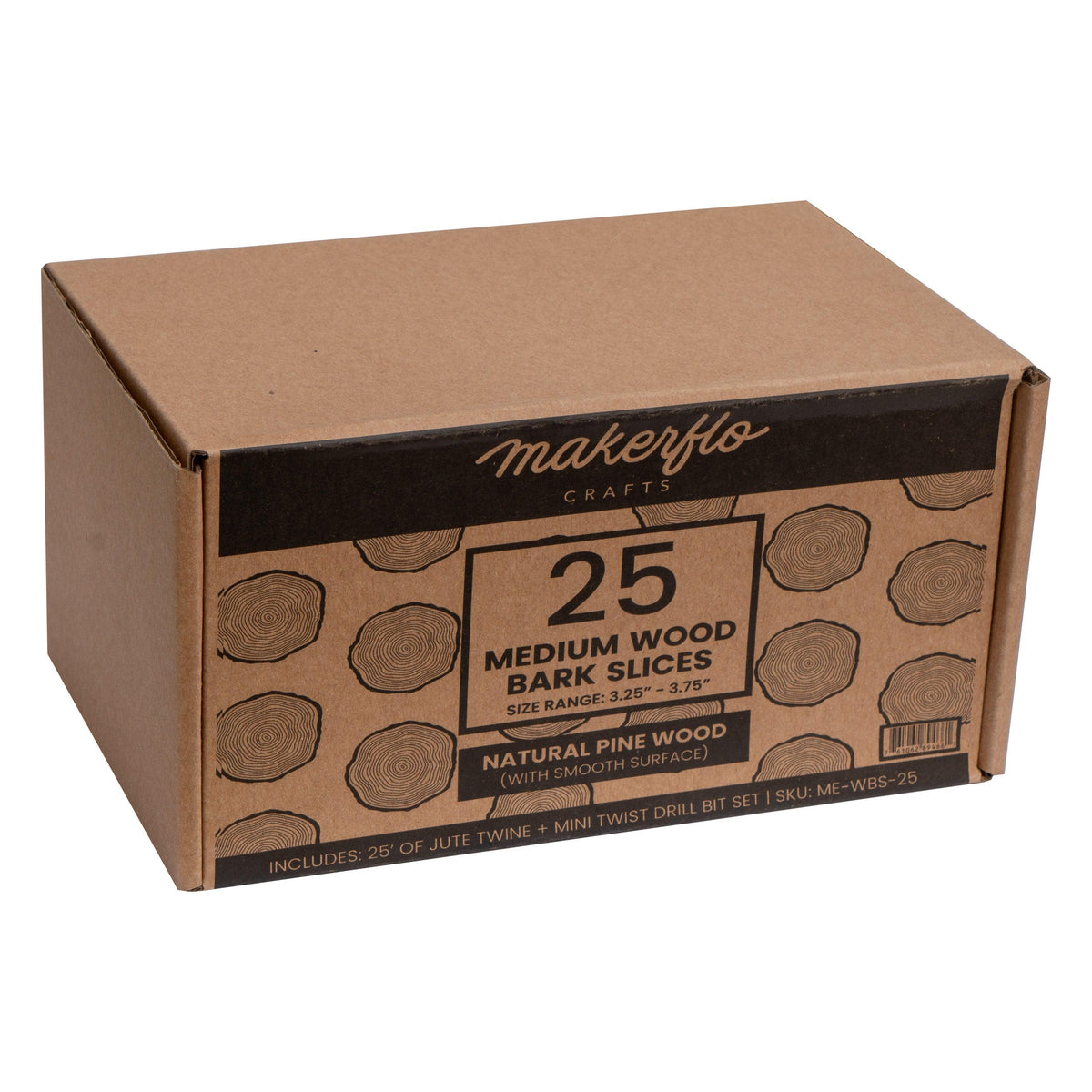 Pine Wood Bark Slices - Clay Revolution