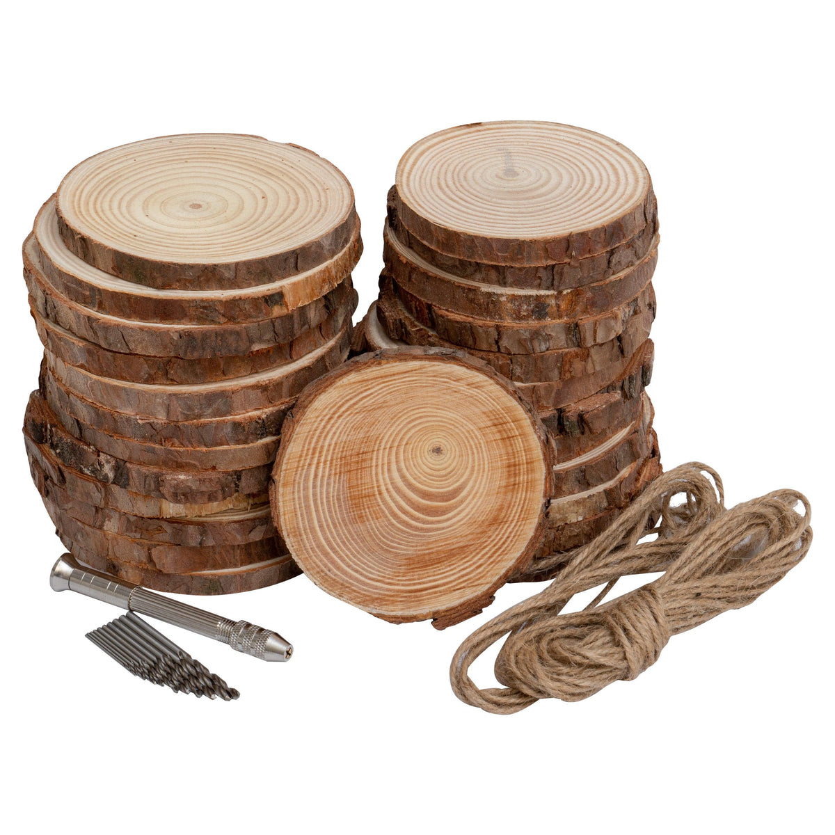 Pine Wood Bark Slices - Clay Revolution