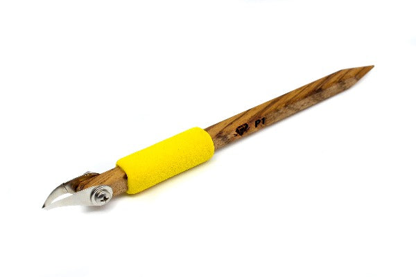 P1 Curved V Tip Carving Tool - Clay Revolution