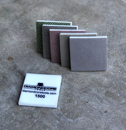 6-Piece Flexible Diamond Sanding Pads Set with Square Corners - Clay Revolution