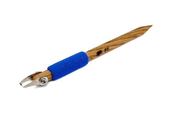 P7 Curved Square Tip 6 mm Carving Tool - Clay Revolution