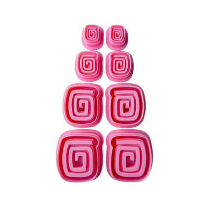 Square Swirl Cutters - Clay Revolution