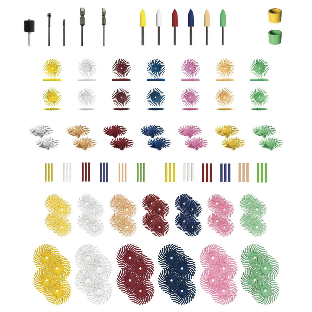 Master Polishing Kit w/ Mandrels & Organizing Case (133 Piece) - Clay Revolution