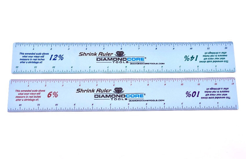 Shrink Ruler (Double-Sided, Sold Individually) - Clay Revolution