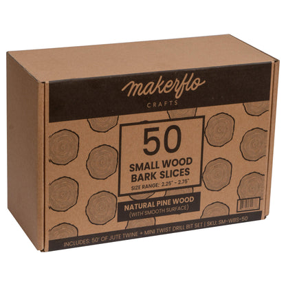Pine Wood Bark Slices - Clay Revolution