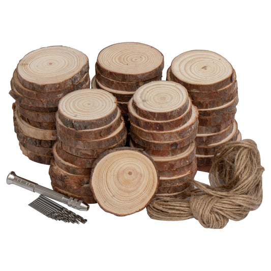 Pine Wood Bark Slices - Clay Revolution