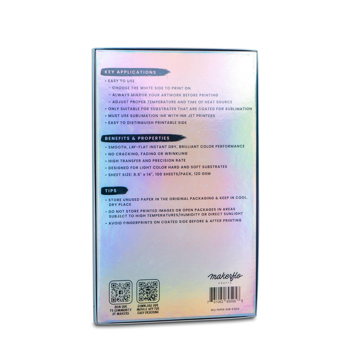 MakerFlo Sublimation Paper - Clay Revolution
