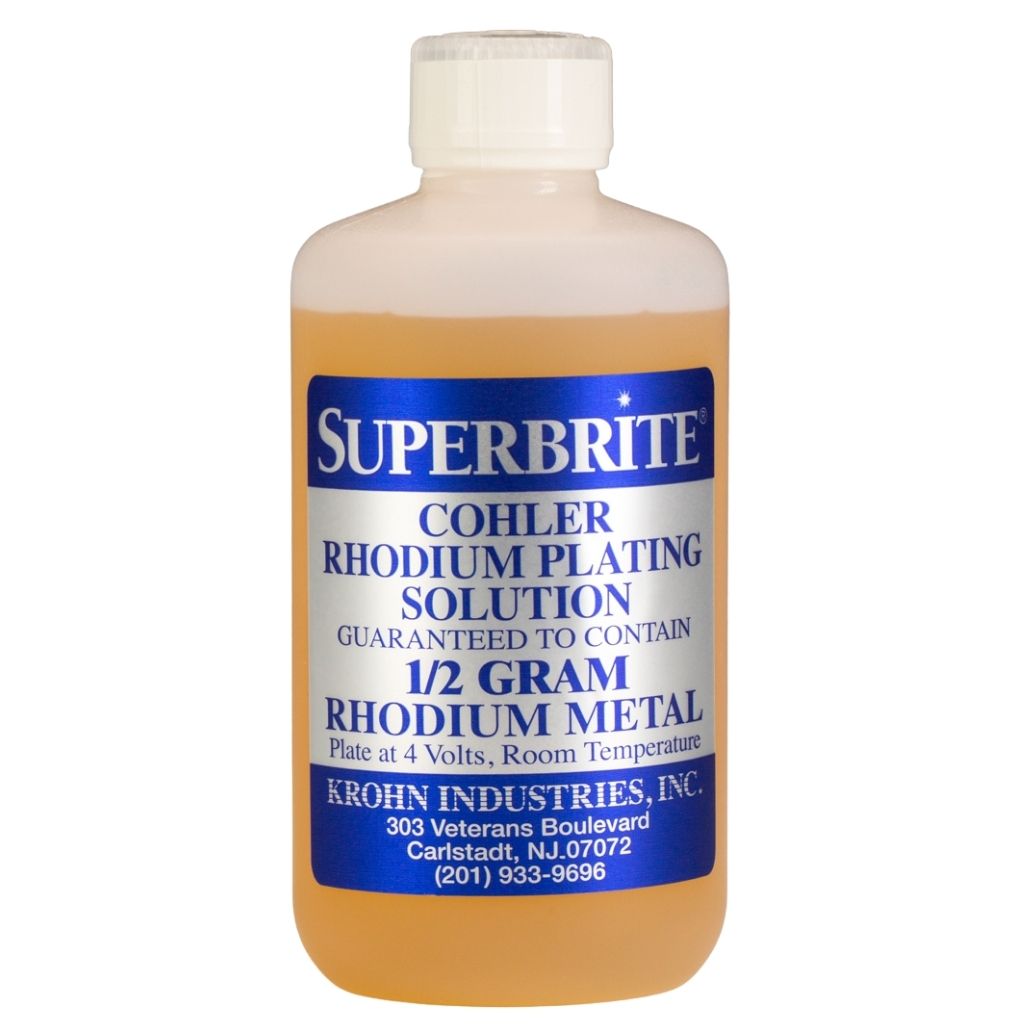 Cohler Superbrite Rhodium "White Gold" Bath Plating Solution - Clay Revolution