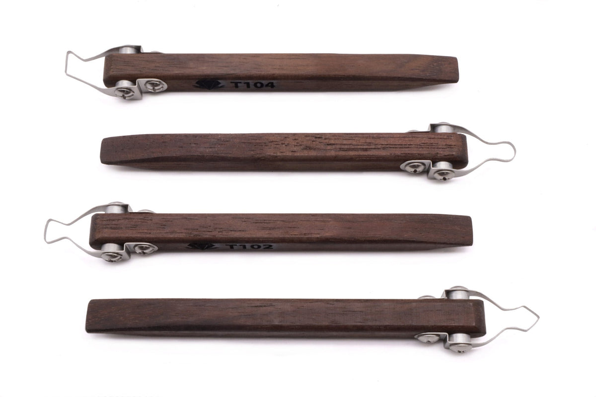 4-Piece Extra-Small Trimming Tools Set 1 - Clay Revolution