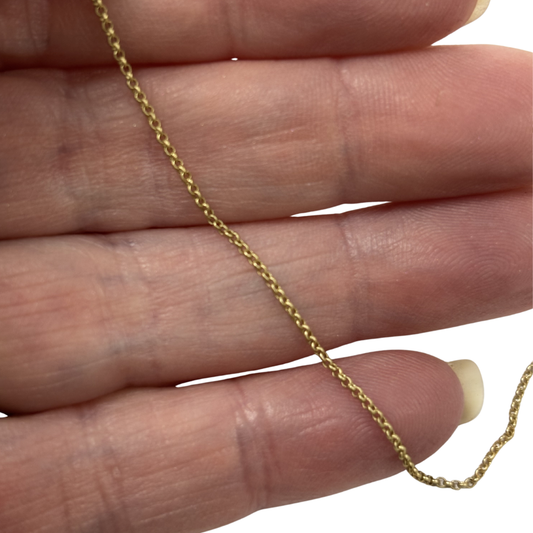 Chain: Gold-Plated Rolo 1mm