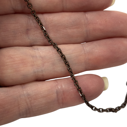 Chain: Antique Copper Rectangle Chain 2mmx3mm