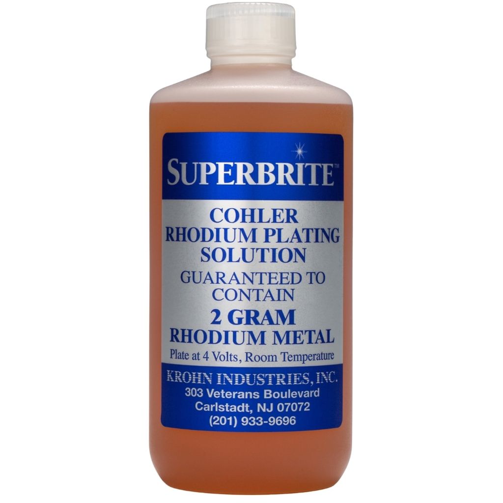 Cohler Superbrite Rhodium "White Gold" Bath Plating Solution - Clay Revolution