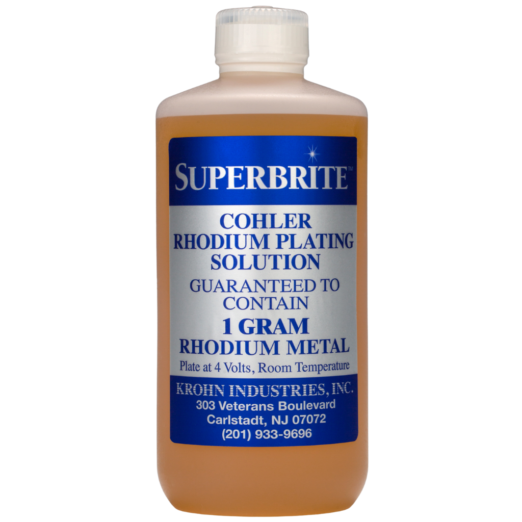 Cohler Superbrite Rhodium "White Gold" Bath Plating Solution - Clay Revolution