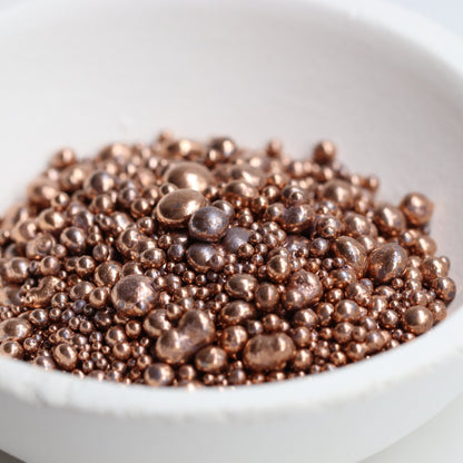 Copper Casting Grain - 99.9% Pure, Jewelers Alloy Grade - Clay Revolution