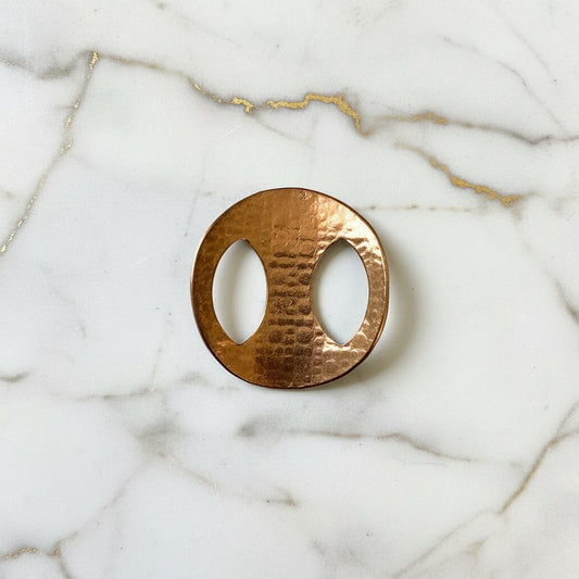 Artisan Bronze Bracelet Component – Asian-Inspired Motif