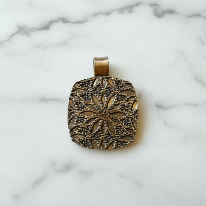 Pendant Component-Artisan Made-Textured and Double Sided