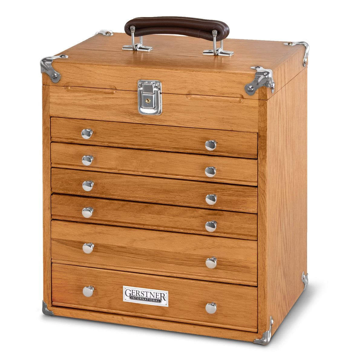 Oak 6-Drawer Mighty Portable Top Chest T16, Gerstner International