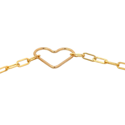 Heart Jump Ring for Permanent Jewelry, Gold-Filled