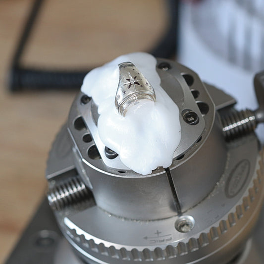 Set-it! Moldable Thermoplastic Work Holder for Engraving and Stone Setting - Clay Revolution