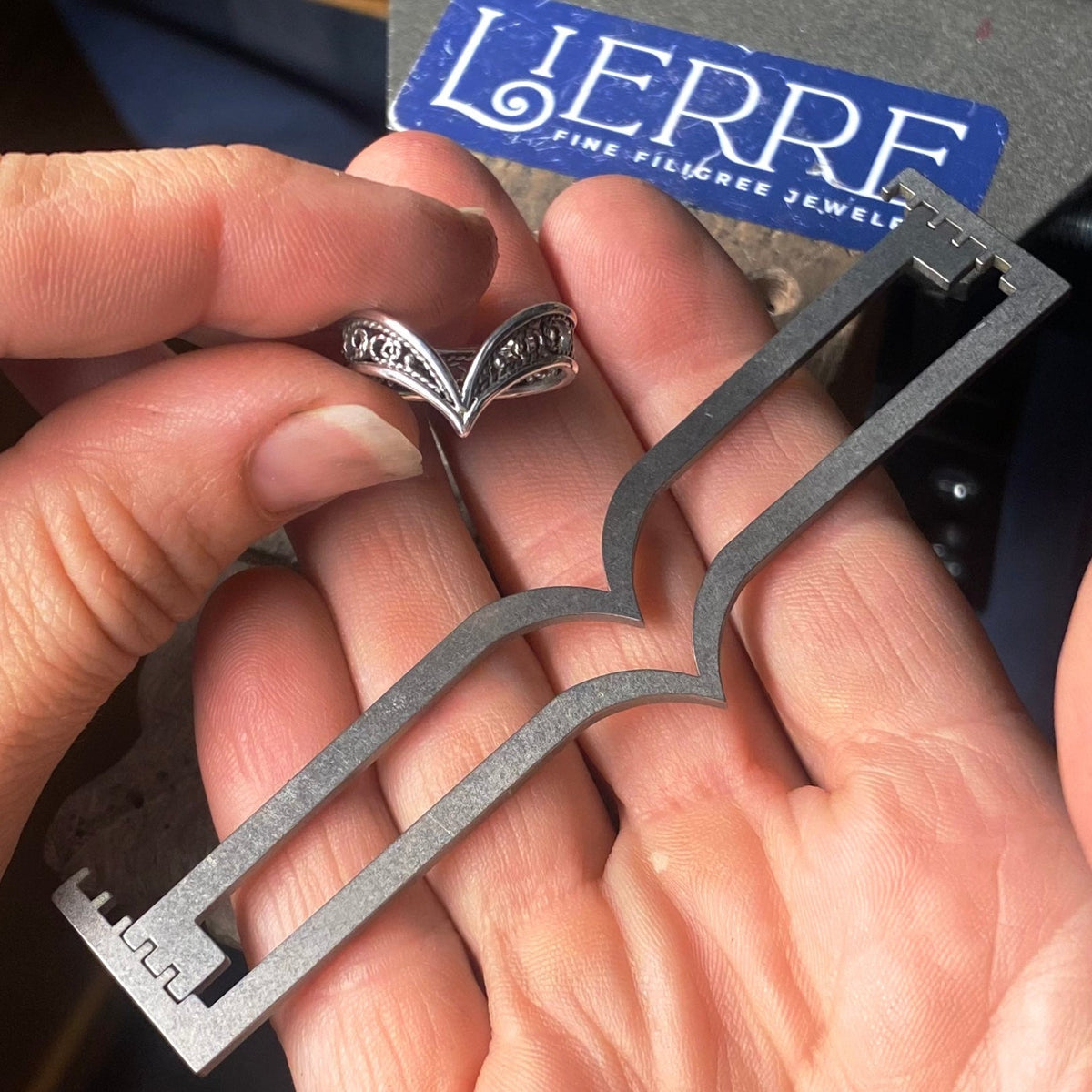 Size- Wishbone Ring Band Soldering Stencils