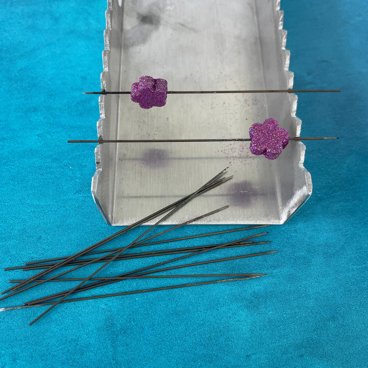 Original Clay Bead Pins needle - BEST original thin strong sharp sturdy piercing baking mandrel - Clay Revolution