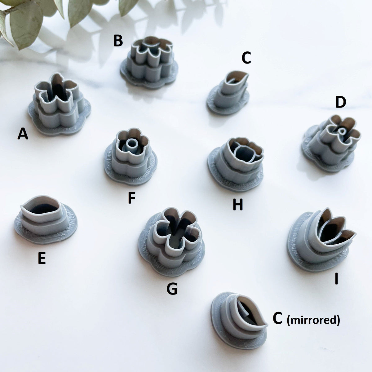 Mini Floral Cutter Pack (Pack of 10) - Clay Revolution