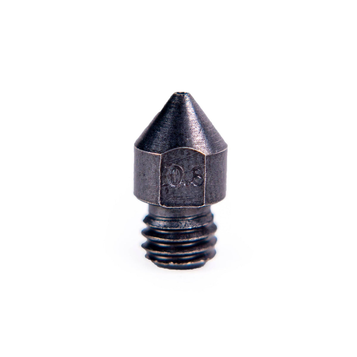 Nozzle - MK8 Hardened Steel 0.6/0.8/1.0mm - Clay Revolution