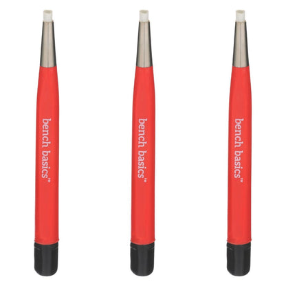 Fiberglass Scratch Brush, Retractable, Red (3 Pack) - Clay Revolution