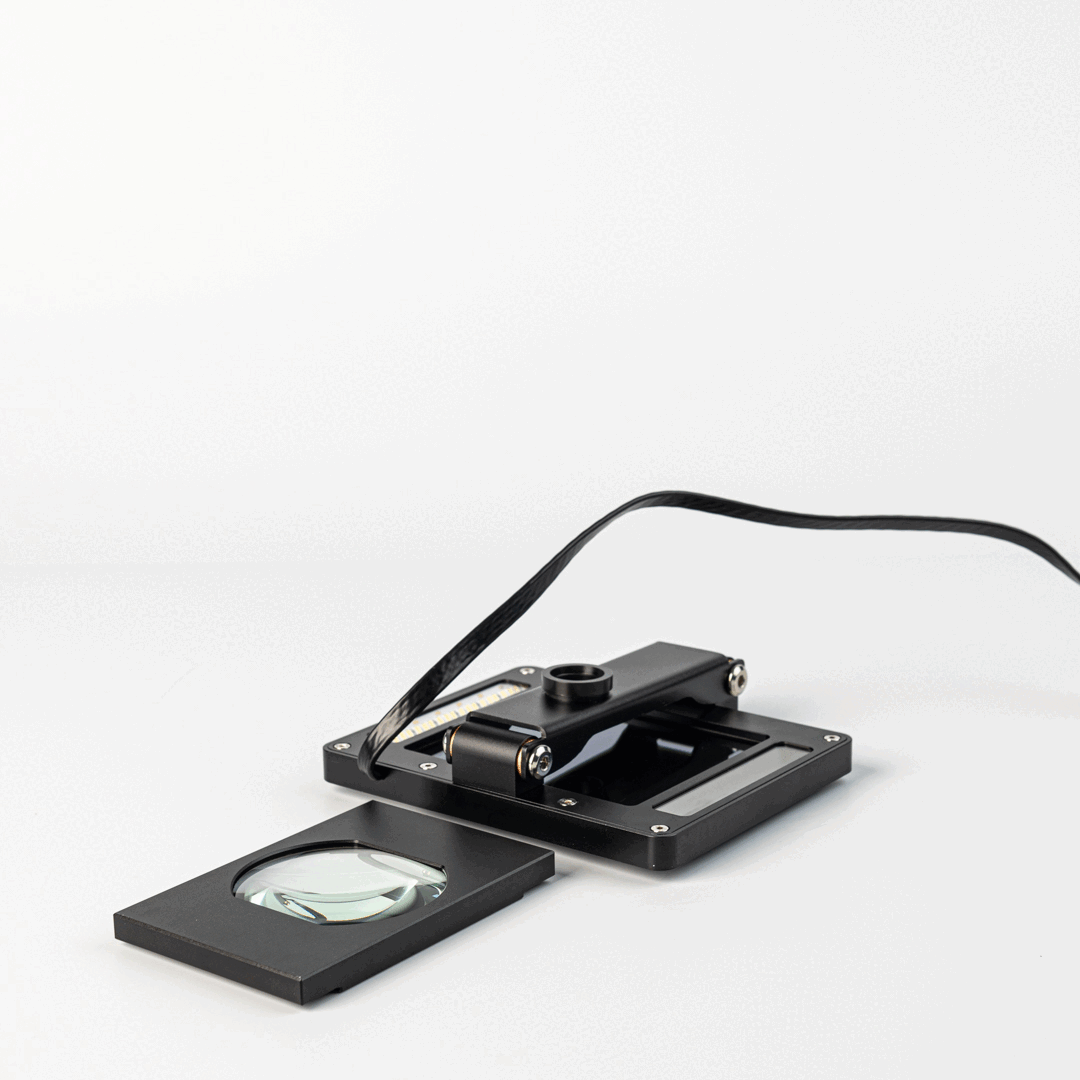 Auto Darkening Screen with Magnification, Foldable, for Permanent Jewelry Welders - Clay Revolution