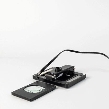 Auto Darkening Screen with Magnification, Foldable, for Permanent Jewelry Welders - Clay Revolution